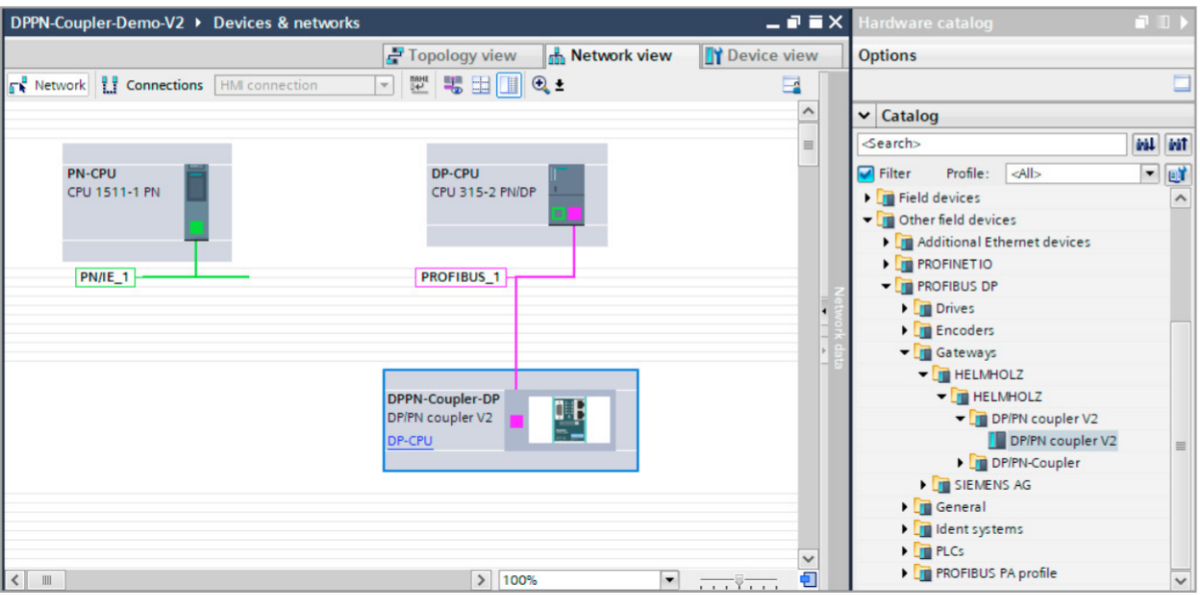 DP-PN bus coupler - giao tiếp mạng công nghiệp Profibus & Profinet configuration