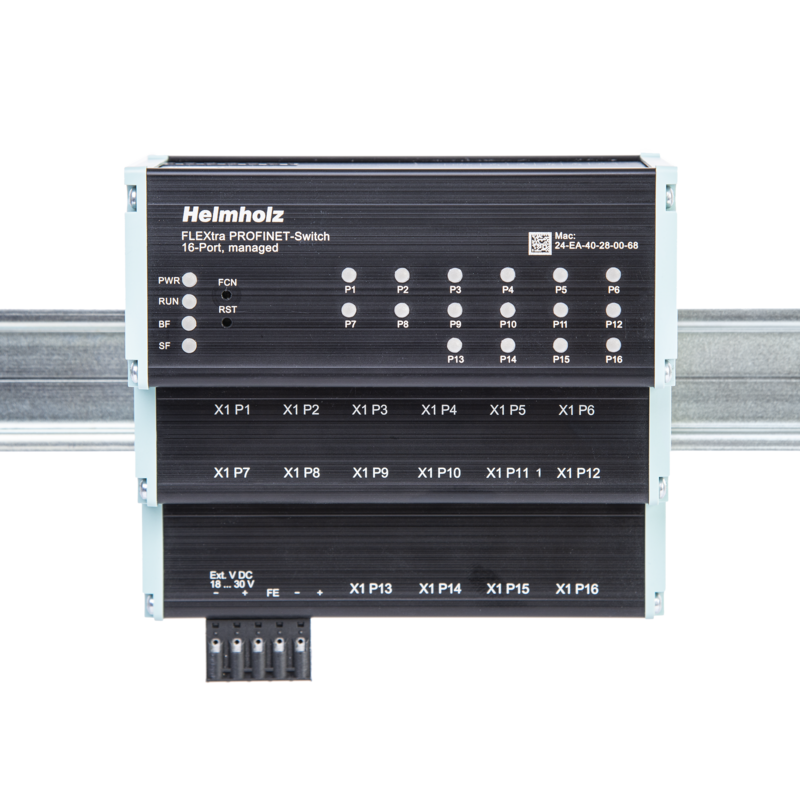 Helmholz FLEXtra Profinet Switch - front