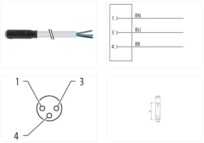 Đầu nối M8 female Murrelektronik 7000-08201-2101000 - detail