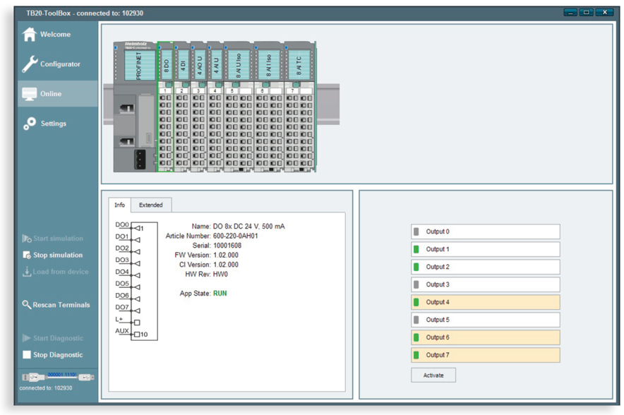 Helmholz bus coupler - Toolbox simutation