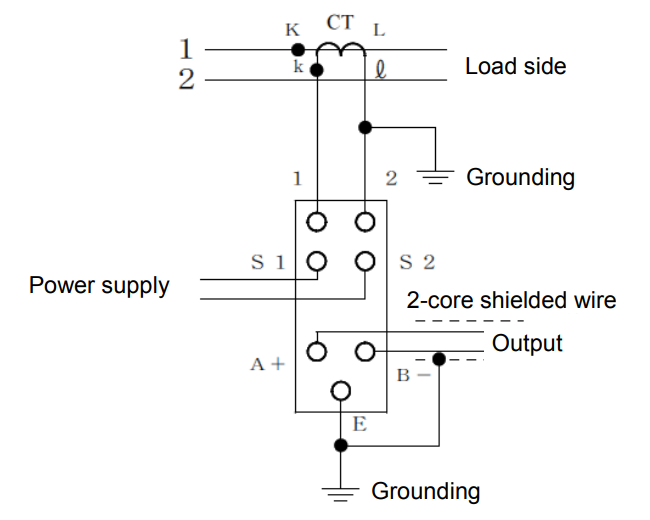 Biến dòng 0-5A AC to 4-20mA DC Shinko SCCT-0101-1 - diagram