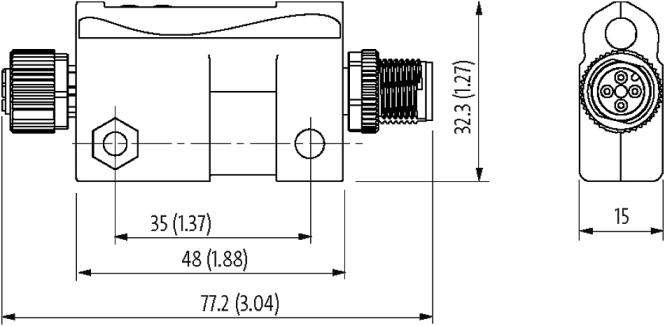 IO-Link - Analog converter Murrelektronik 5000-00501-2110000 - kích thước