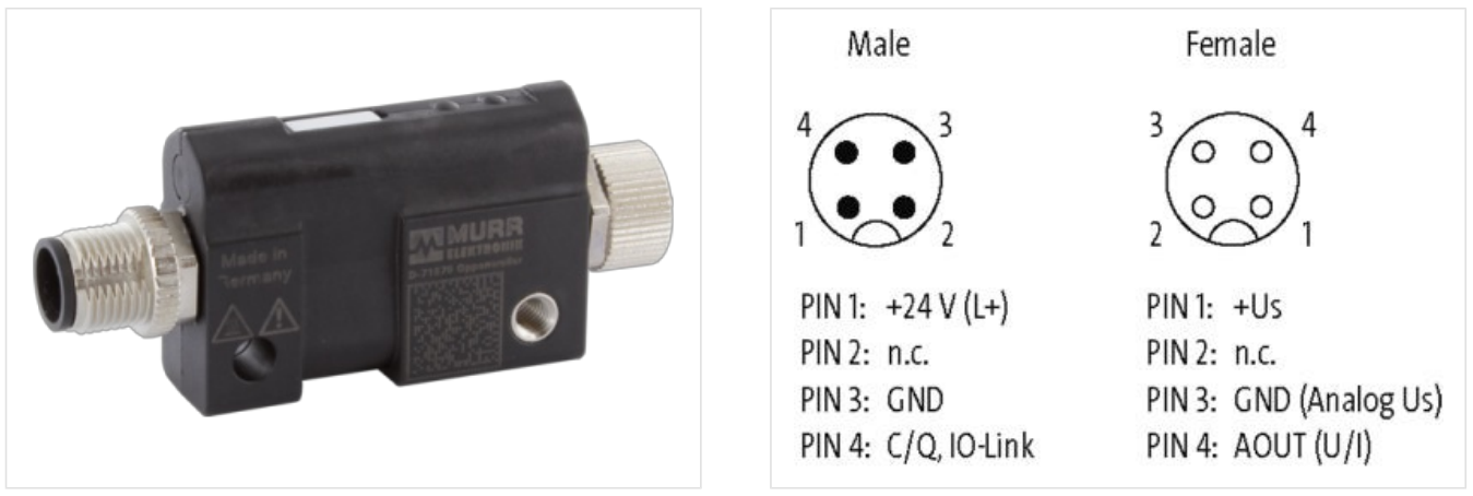 IO-Link - Analog converter Murrelektronik 5000-00501-2110000 - kiểu dáng, cổng kết nối