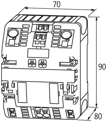 Module chuyển đổi nguồn dự phòng 24VDC 85495 - kích thước