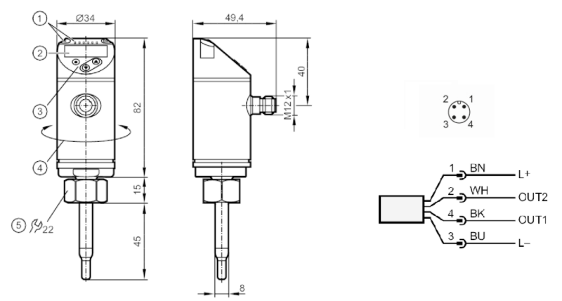 Cảm biến đo lưu lượng IFM SA5000 - detail