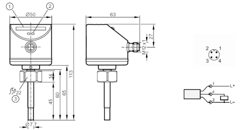 Cảm biến lưu lượng IFM SI5000 - detail