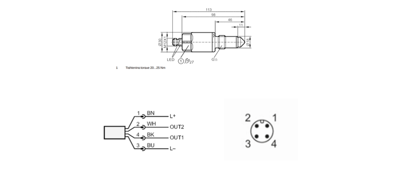 Cảm biến mức IFM LMT100 - detail