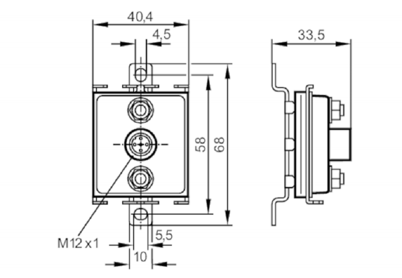 Chuyển đổi từ cáp phẳng AS-i sang đầu nối M12 IFM E70354 - chi tiết sản phẩm