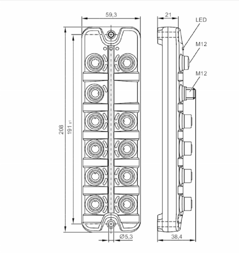 IO-Link master with EtherNetIP interface IFM AL1122- DETAIL