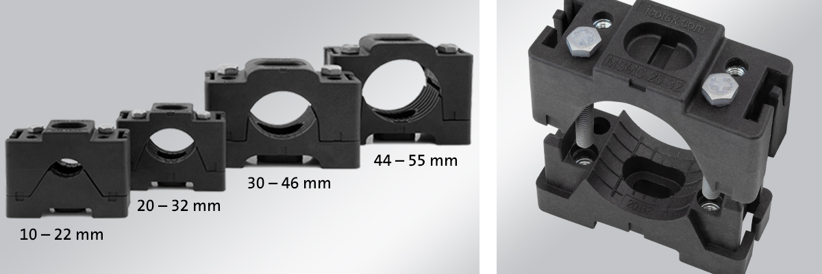 MSMC-Modular stackable cable clamp - kích thước