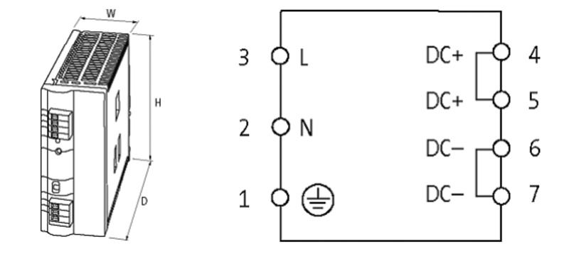 Bộ nguồn Murrelektronik ECO-RAIL 1 pha 85303 - detail