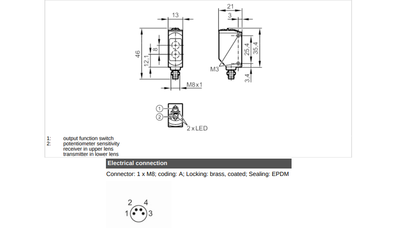 Cảm biến quang IFM O6P203 - detail 1