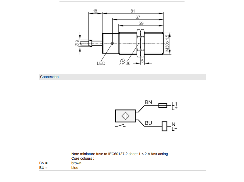 Cảm biến tiệm cận IFM II0011 - detail