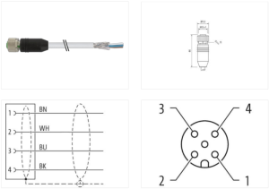 Đầu nối Murrelektronik M12 female 7000-13201-2411000 - detail