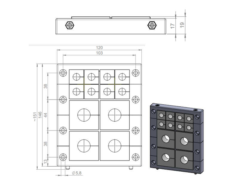 Icotek KEL 1612 -2MT 42148.200 - kích thước