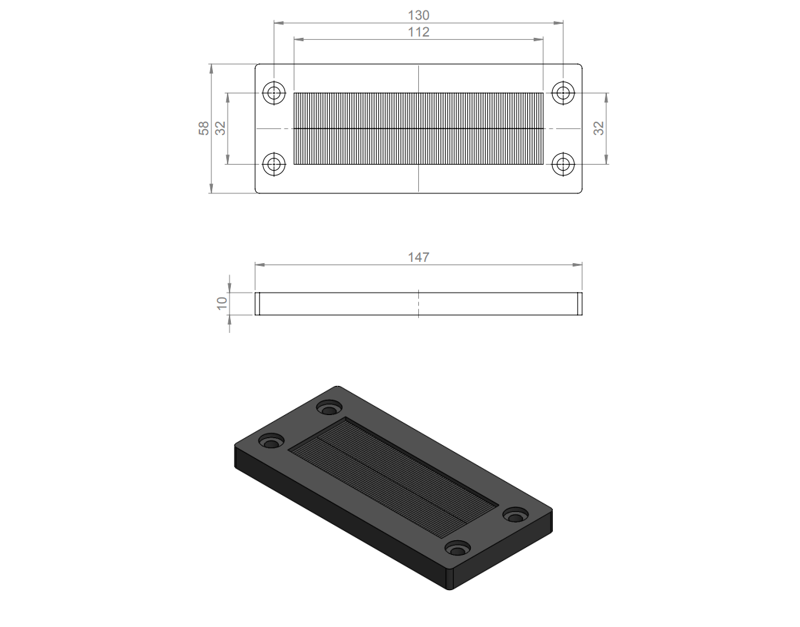 Icotek KEL-BES 24 black 51515 - kích thước