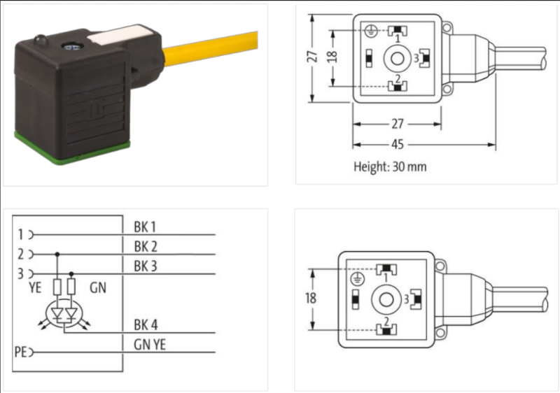 Murrelektronik Đầu nối van 7000-18141-0280500 - chi tiết