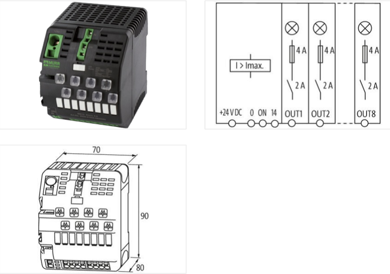 Murrelektronik MICO BASIC 8.2 electronic circuit protection, 8 CHANNELS 9000-41068-0200000 - detail