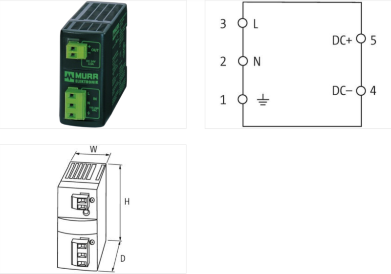 Bộ nguồn Murrelektronik MCS-B 1 pha 85162 - detail