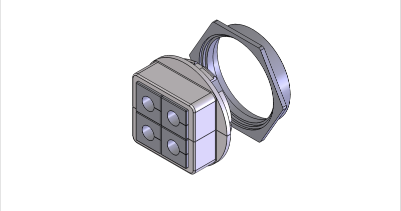 Icotek KVT-SNAP Split cable gland 45152 - kiểu dáng