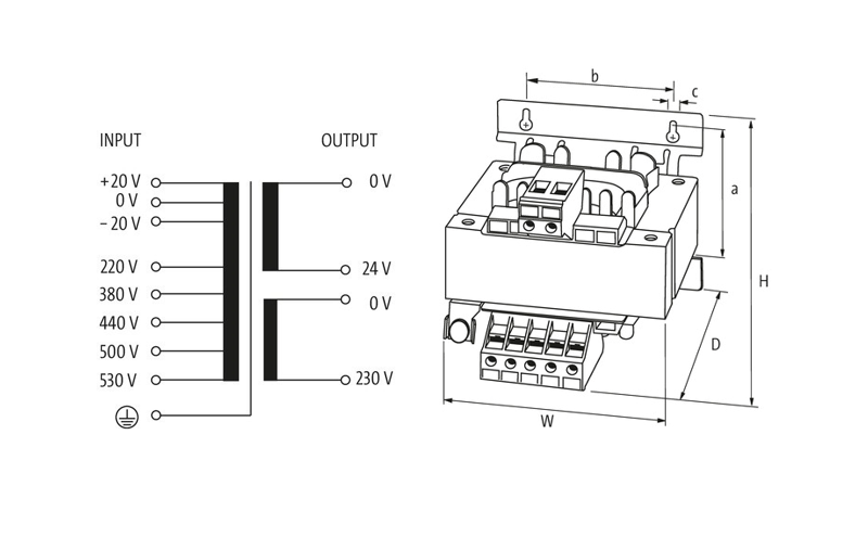 Biến áp cách ly Murrelektronik 866058 - detail