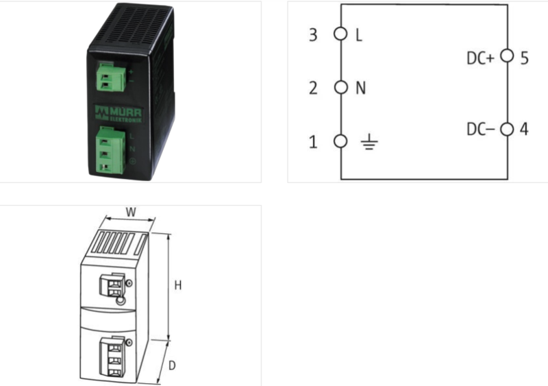 Bộ nguồn 1 pha Murrelektronik 85161 - detail