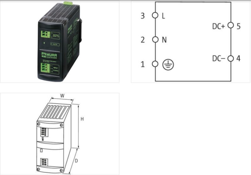 Bộ nguồn Murrelektronik-1-pha-85164 - hình ảnh chi tiết