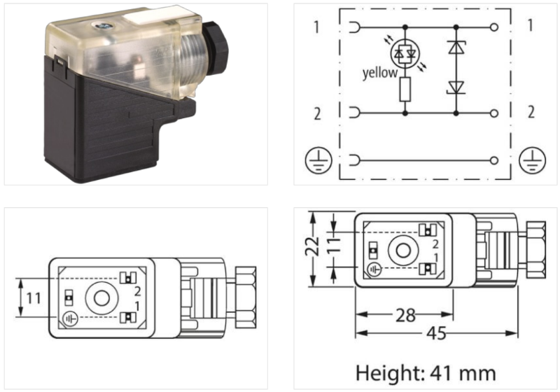 Đầu nối van Murrelektronik 7000-29821-0000000 - hình ảnh chi tiết