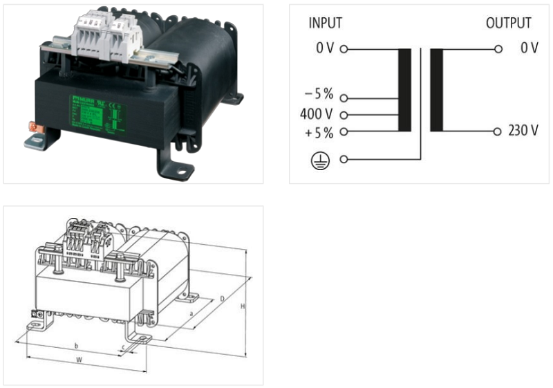 Máy biến áp 1 pha Murrelektronik MET 86091 - detail