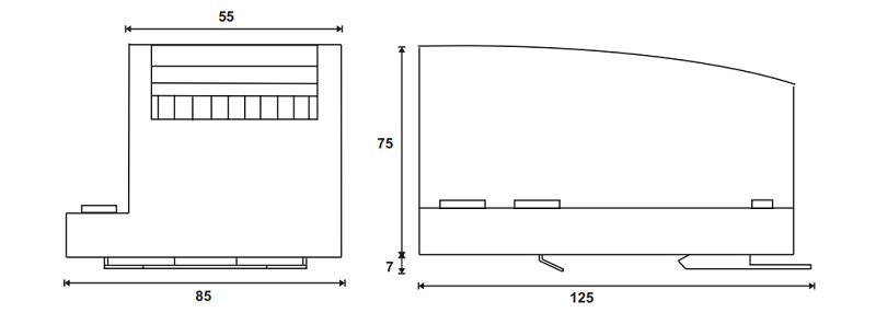 Murrelektronik Gateway ProfiNet/AS-i, 1 Master, P24 56470 - kích thước