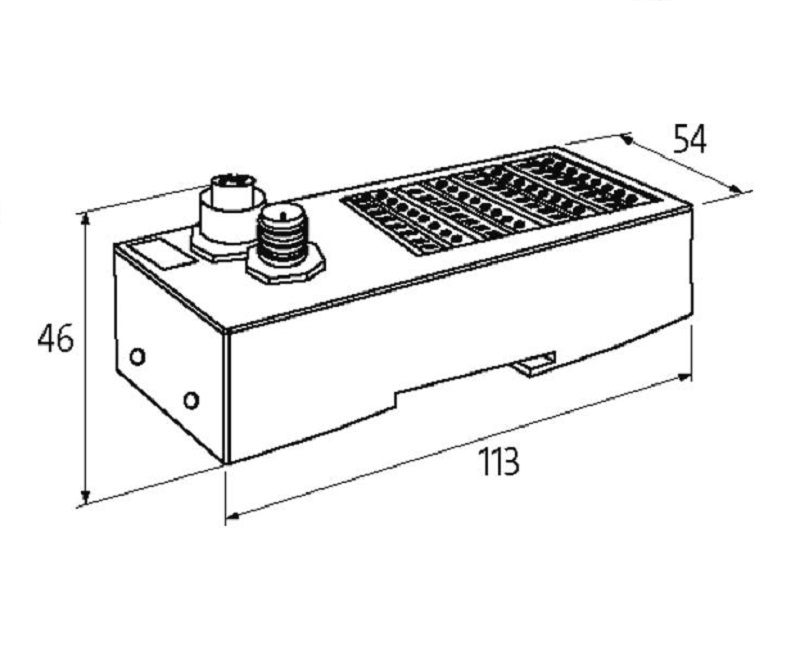 Murrelektronik TERMINAL MODULE CUBE67 IP67 56691 - DINMENSION