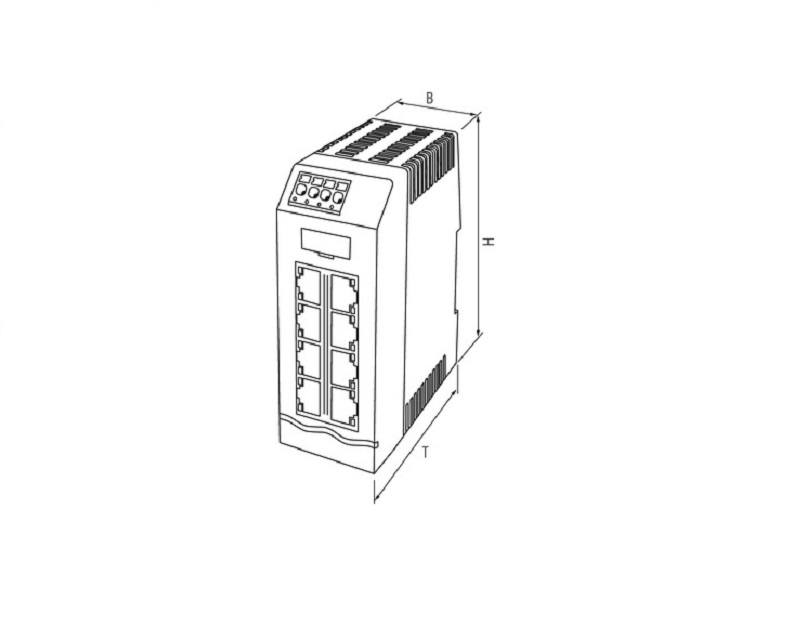 Murrelektronik-Xelity-8TX-Unmanaged-Switch-8-Port-100Mbit-58812 - DIMENSION