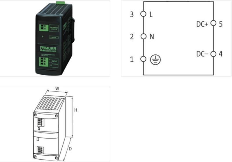 Bộ nguồn 1 pha Murrelektronik 85163 - detail