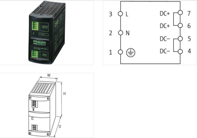 Bộ nguồn 1 pha Murrelektronik 85165 - detail