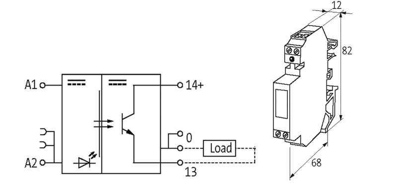 Murrelektronik AMMDS opto-coupler module 50082 - detail