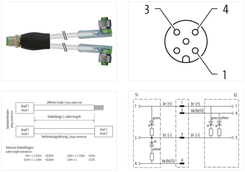 Đầu nối Murrelektronik M12 female 7000-40781-2330150 - detail