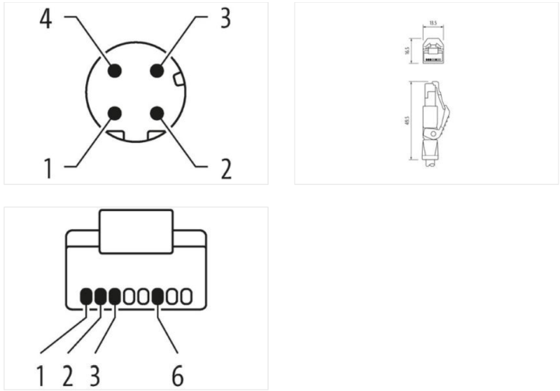 Đầu nối Murrelektronik M12 male 0° D-cod 7000-44711-6590500 - detail 2