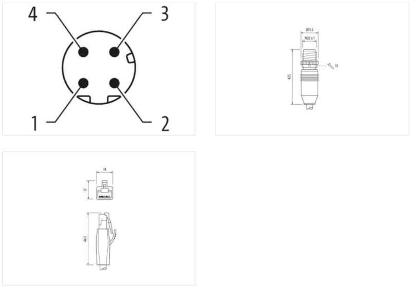 Đầu nối Murrelektronik M12 male 0° D-cod 7700-44711-S7V0500 - detail2