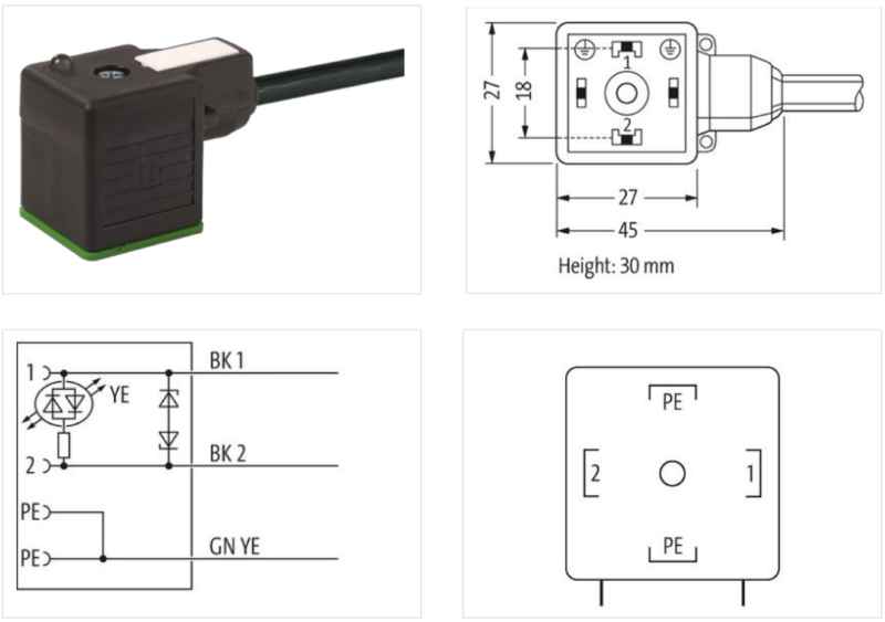 Đầu nối van Murrelektronik 7000-18021-6160500 - chi tiết