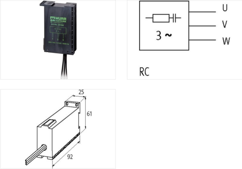 Murrelektronik MOTOR SUPPRESSOR 23104 - detail