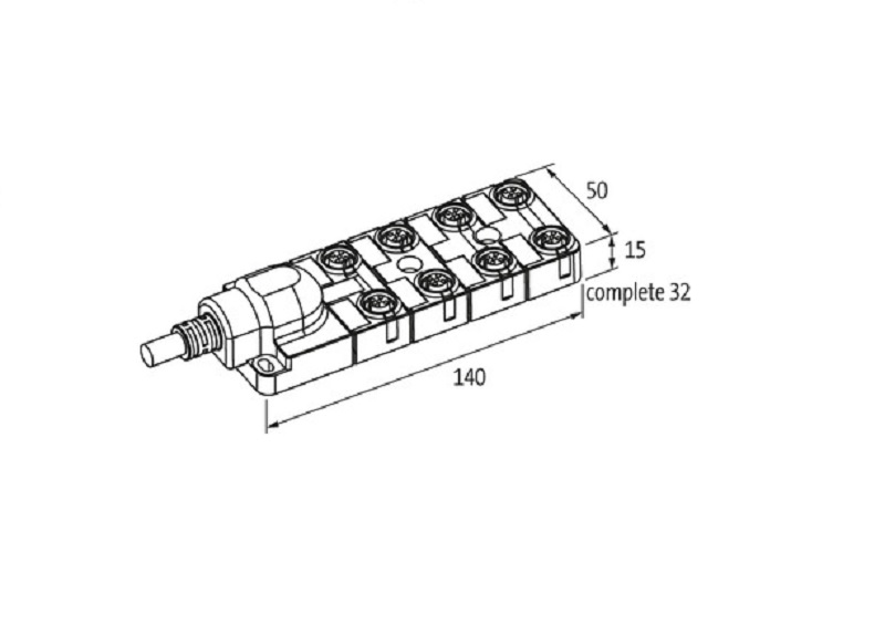 IO distributor EXACT12 8099-88510-4521000 - DINMENSION