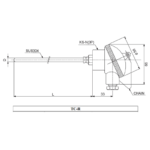 Pt100 TC-R(D) - Đầu dò nhiệt độ sản xuất theo yêu cầu - header