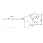 Thermocouple TC-E (K) - Đầu dò nhiệt độ sản xuất theo yêu cầu - header