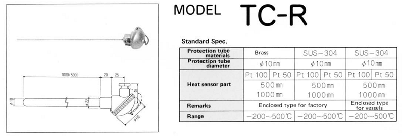 Thermocouple TC-R(D) - Đầu dò nhiệt độ sản xuất theo yêu cầu