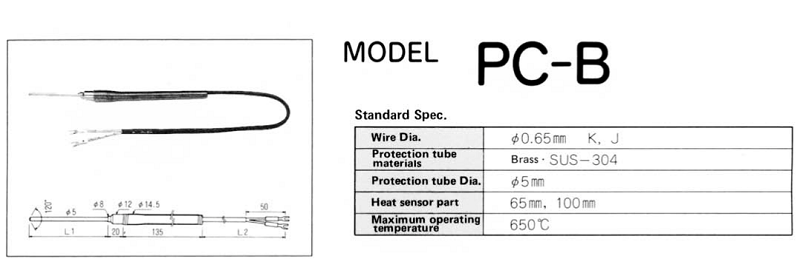 TC-S, thermocouple loại K - Đầu dò nhiệt độ sản xuất theo yêu cầu