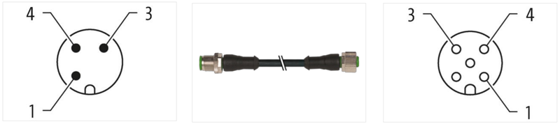 Đầu nối M12 - M12 A-code có cáp 15m 7000-40001-6331500 - detail 1