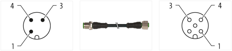 Đầu nối M12 - M12 A-code có cáp 7000-40001-6330600 - detail 1