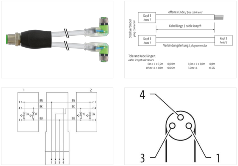 Đầu nối Y connector Murrelektronik 7000-40861-2300060 - body 1