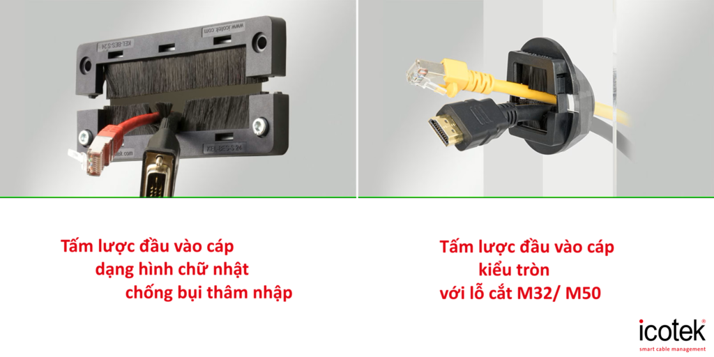 Banner - Icotek Tấm lược đầu vào cáp chống bụi
