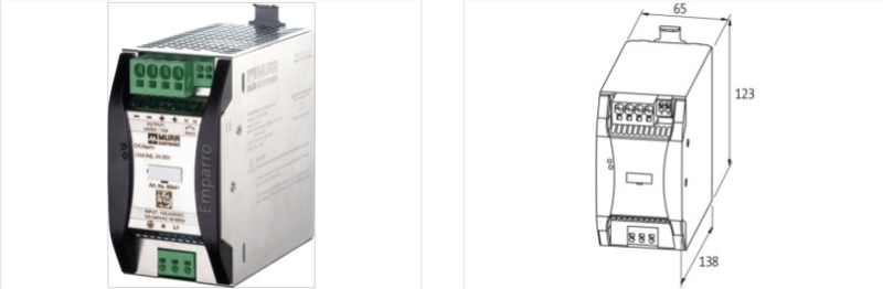 Bộ nguồn 1 pha 24 VDC 10A Emparro 85441- detail